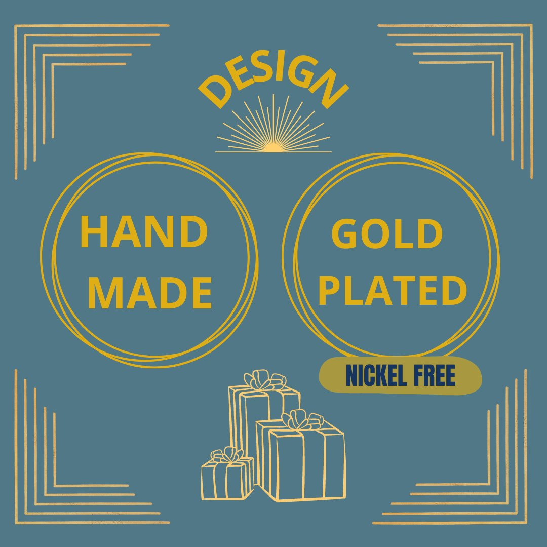 SAKURA gold-plated earrings - Design with character