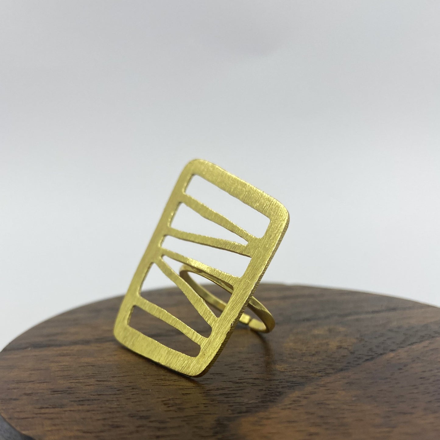 FORESTA gold-plated ring - Design with character