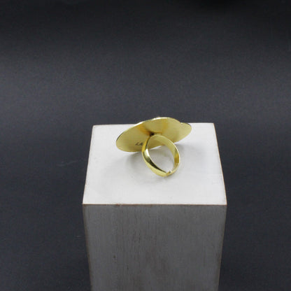 Gold plated ECLIPSE ring - Design with character