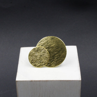 Gold plated ECLIPSE ring - Design with character